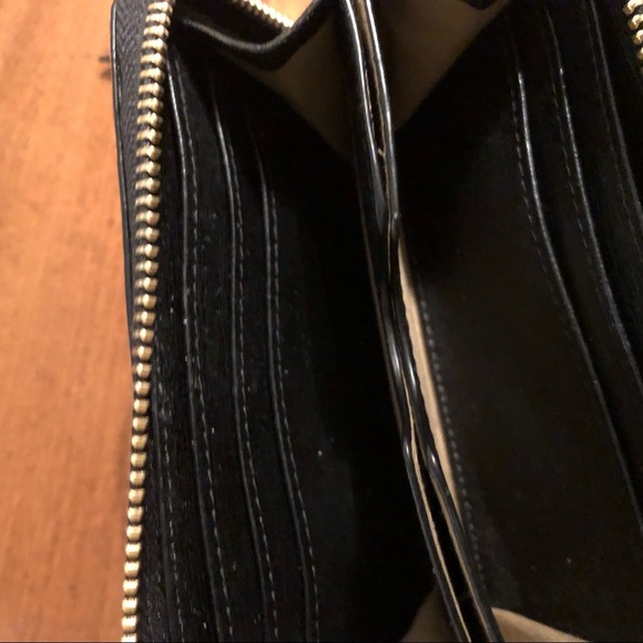 Tahari orange and blue small zippered wallet travel passport - Picture 8 of 16